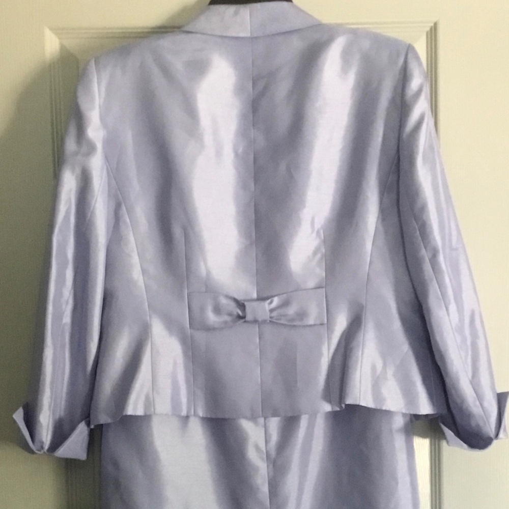 Le Suit two piece dress suit lavender 14 petite NWT - Picture 2 of 11